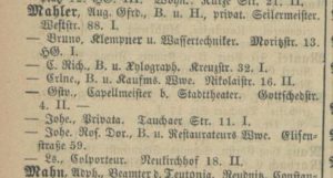 1886-1887 House Gustav Mahler Leipzig - Gottschedstrasse No. 4 II