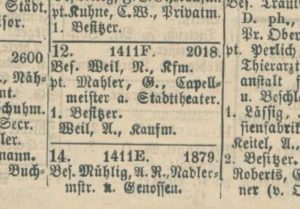 1887-1888 House Gustav Mahler Leipzig - Gustav Adolfstrasse No. 12